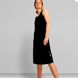 G-star Raw A-line dungaree dress.